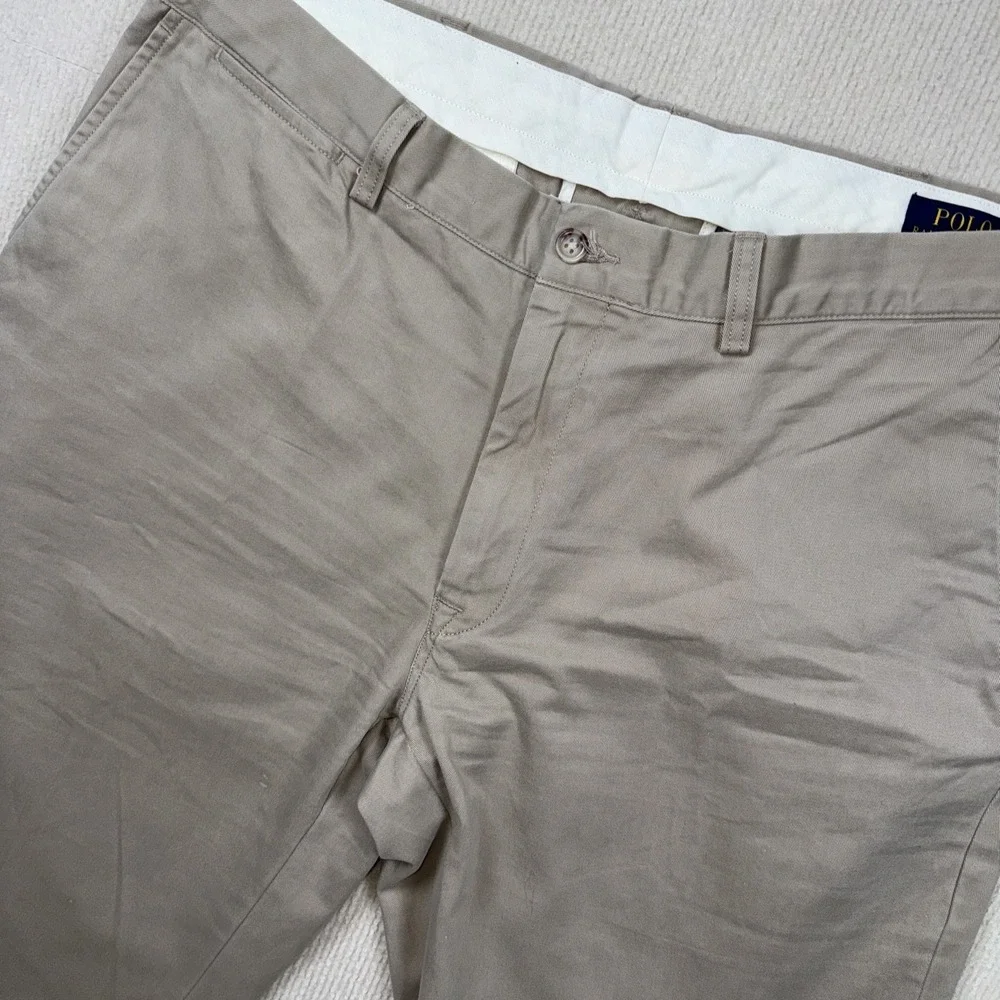 Polo Ralph Lauren Mens‎ Chino Trousers Khaki Tan Cotton Twill Pants 38x32
